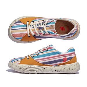 UIN Women's Fashion Sneaker Comfortable Casual Shoes (RAINBOW REFLECTION)133